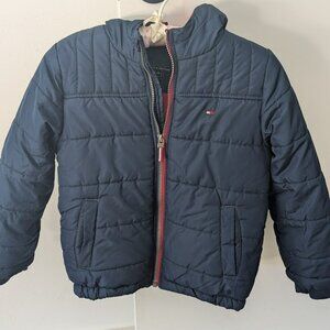 Kids Tommy Hilfiger Puffy Jacket - Navy - Size XS